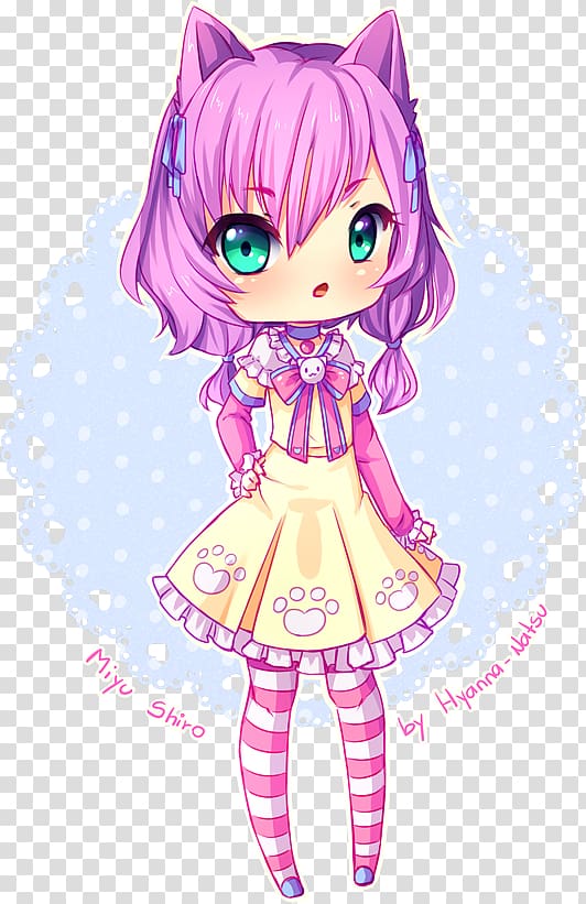 Chibi Anime Drawing Hyanna Natsu , Chibi PNG | ClipartSky