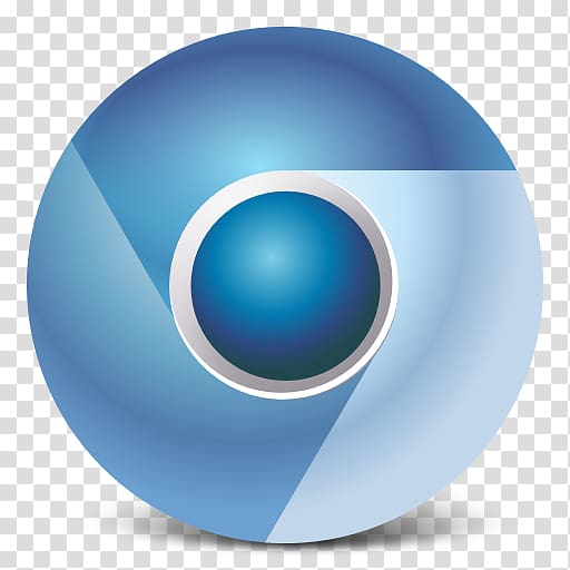 google chrome logo with blue background