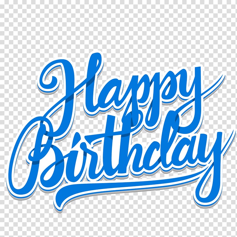Blue happy birthday illustration, Birthday cake Wedding invitation ...