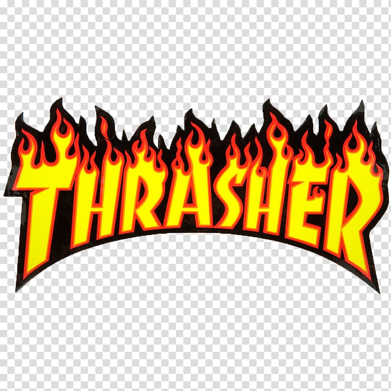 Yellow Thrasher logo, Thrasher Skateboarding Magazine Grip tape ...